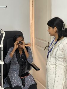 Assessment of Low Vision Students for assistive devices, at Narayana Nethralaya Hospital, Bangalore, July 2024