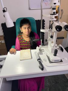 Assessment of Low Vision Students for assistive devices, at Narayana Nethralaya Hospital, Bangalore, July 2024