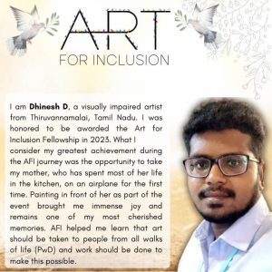 Our student, Dhinesh D