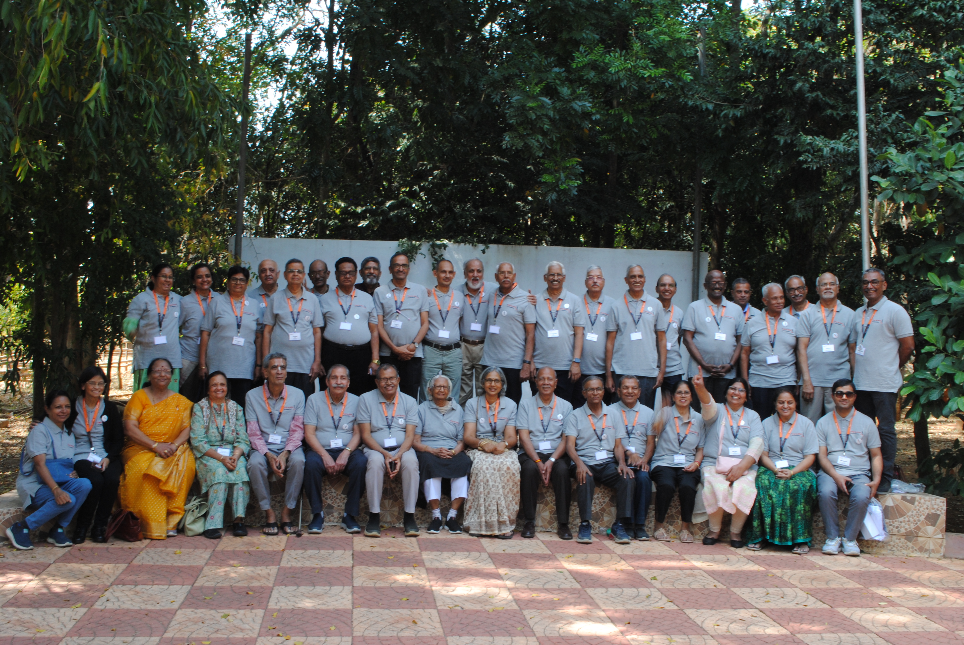A large group photo of the HTBF Trustees and volunteers.