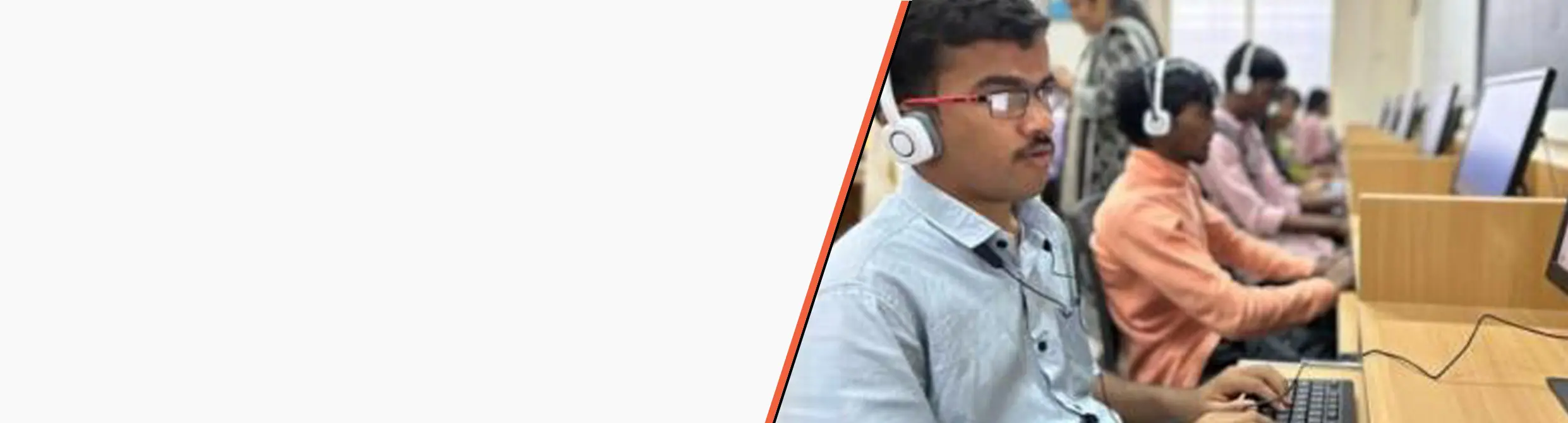 A student works on a computer in the Resource Lab.